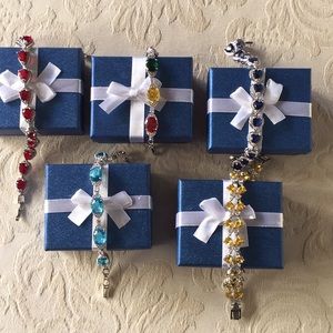 5 cubic zirconia bracelets